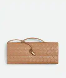 Andiamo Clutch Intrecciato Lambskin Leather