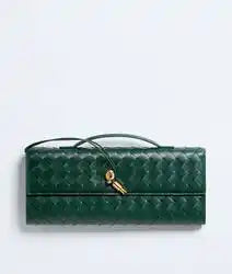 Andiamo Clutch Intrecciato Lambskin Leather
