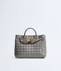 Small Andiamo Intrecciato Lambskin Leather