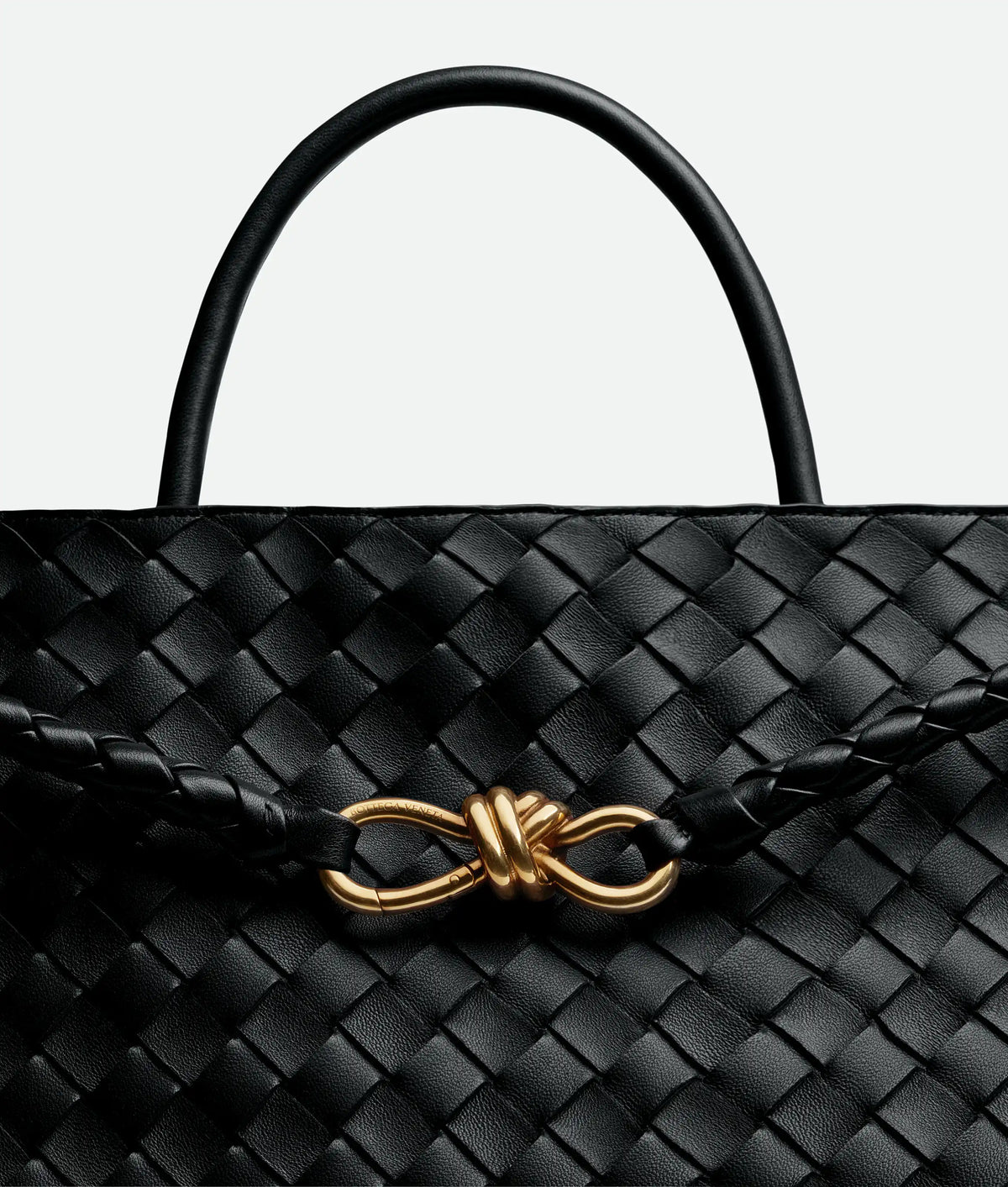 Large Andiamo Intrecciato Lambskin Leather