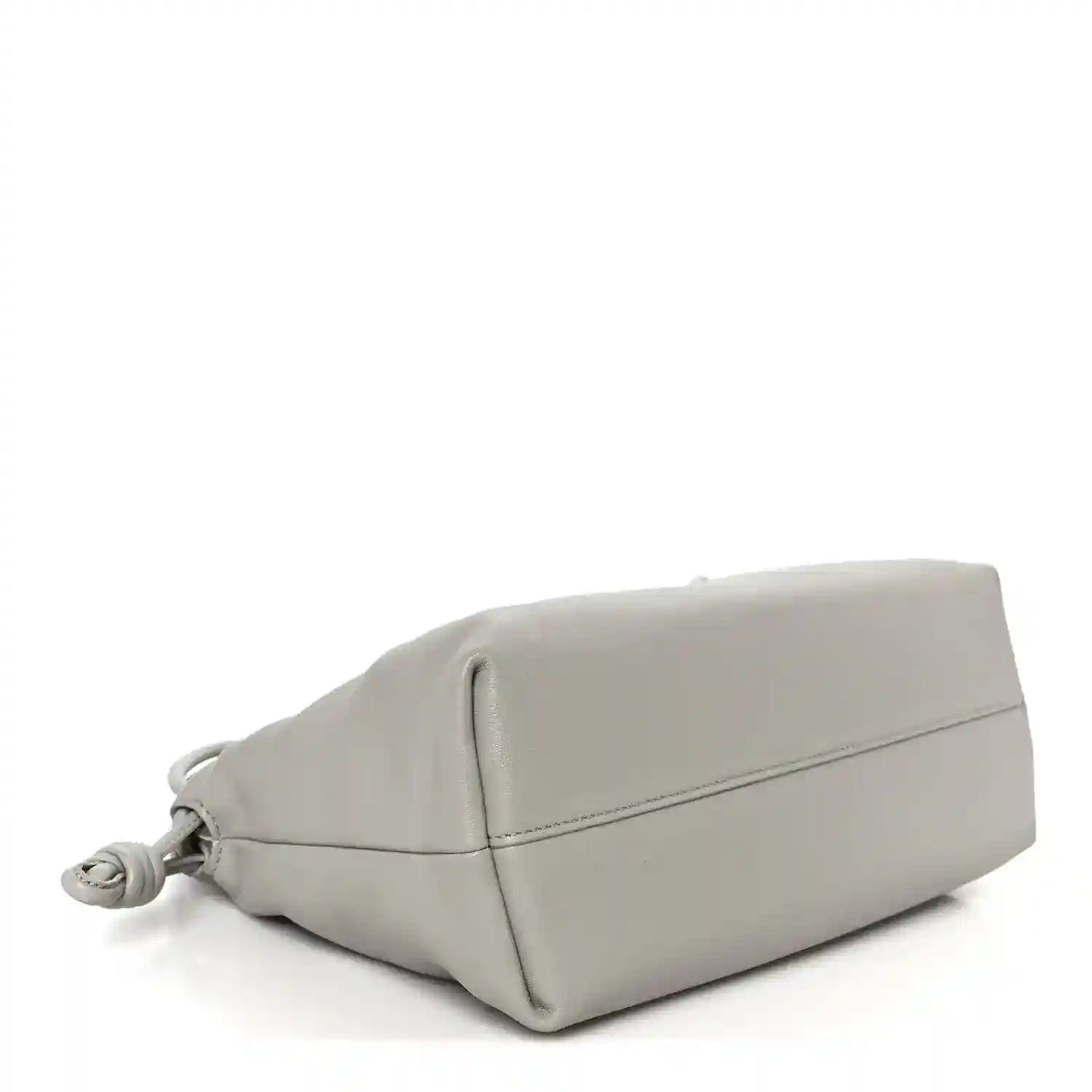 Loewe medium clutch bag in light grey with smooth back panel and side seam