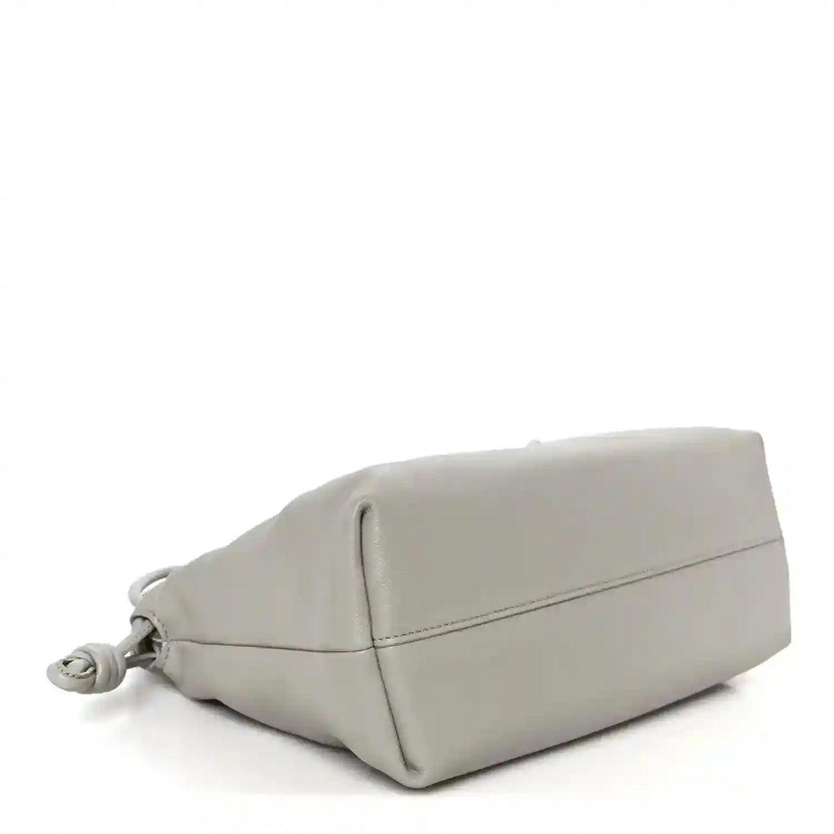 Loewe medium clutch bag in light grey with smooth back panel and side seam