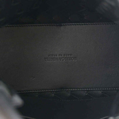 Black leather interior lining with subtle brand stamp near the top seam