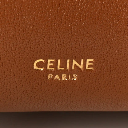 Celine Paris logo on tan leather lining