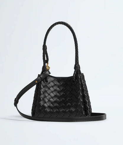 Small Parachute Intrecciato Lambskin Leather