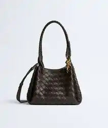 Small Parachute Intrecciato Lambskin Leather