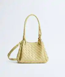 Small Parachute Intrecciato Lambskin Leather