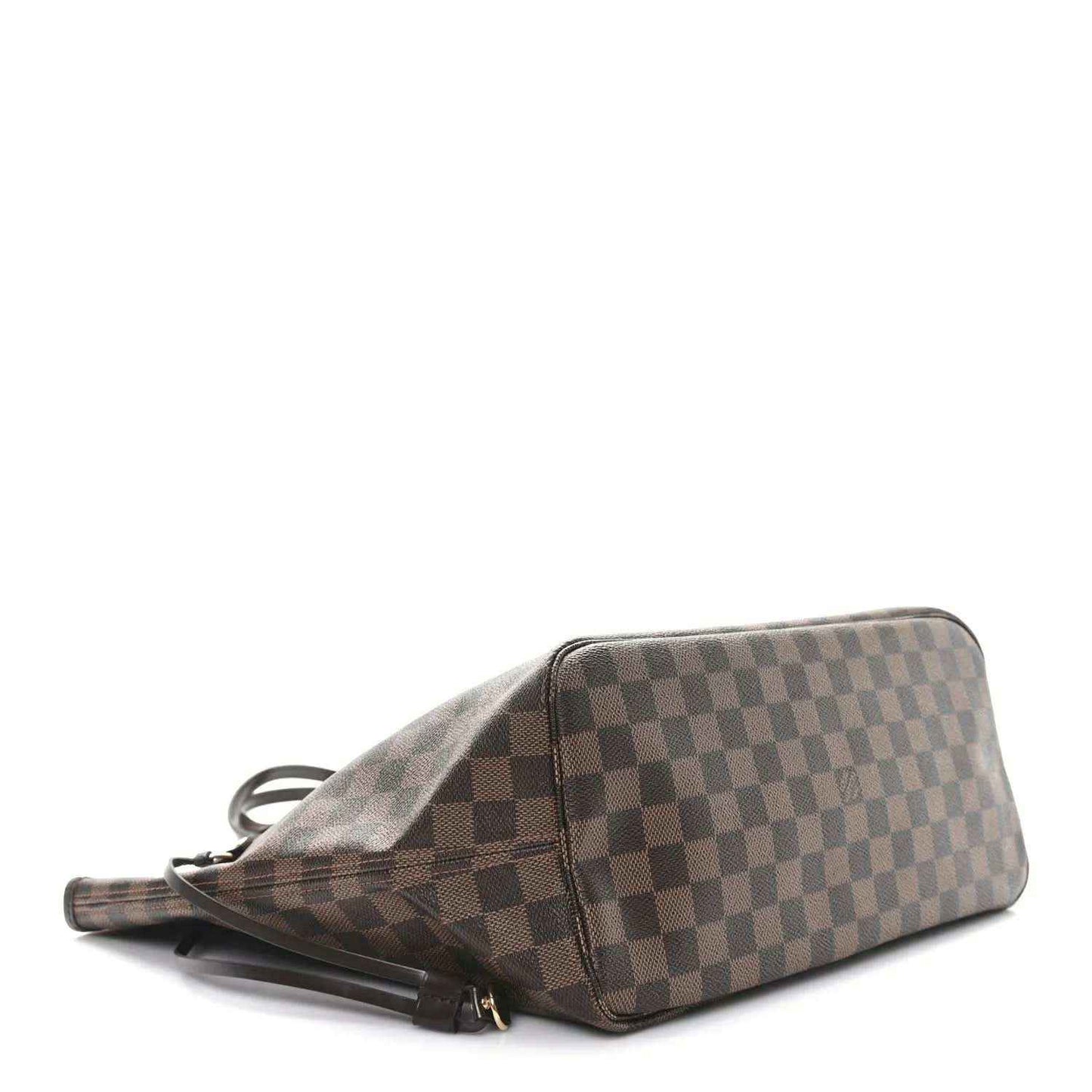 Louis Vuitton Damier Ebene tote bag corner with zip closure and side strap