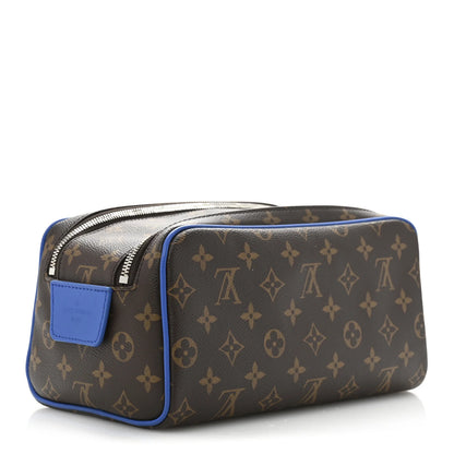 Louis Vuitton Monogram Macassar Dopp Kit Toilet Pouch in Indigo Blue
