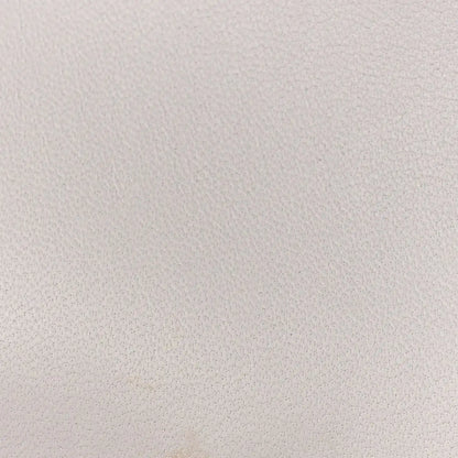 Pale gray textured leather panel with fine grain finish