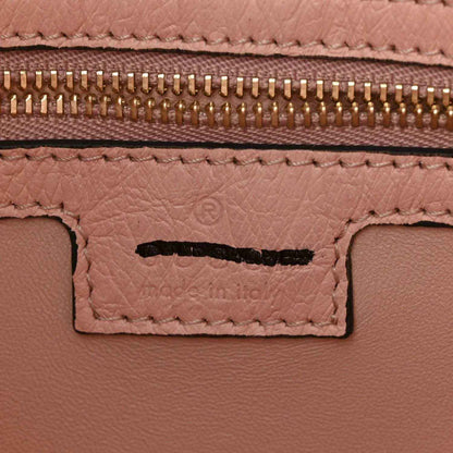 Gucci small Jackie 1961 hobo zipper detail on pink leather with gold teeth