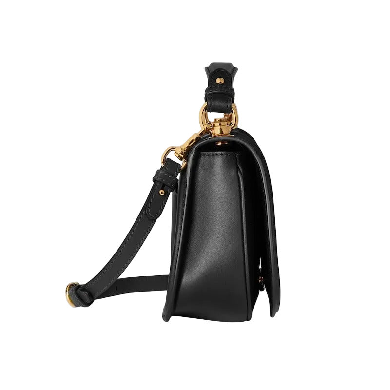 Smooth Leather Medium Top Handle Bag