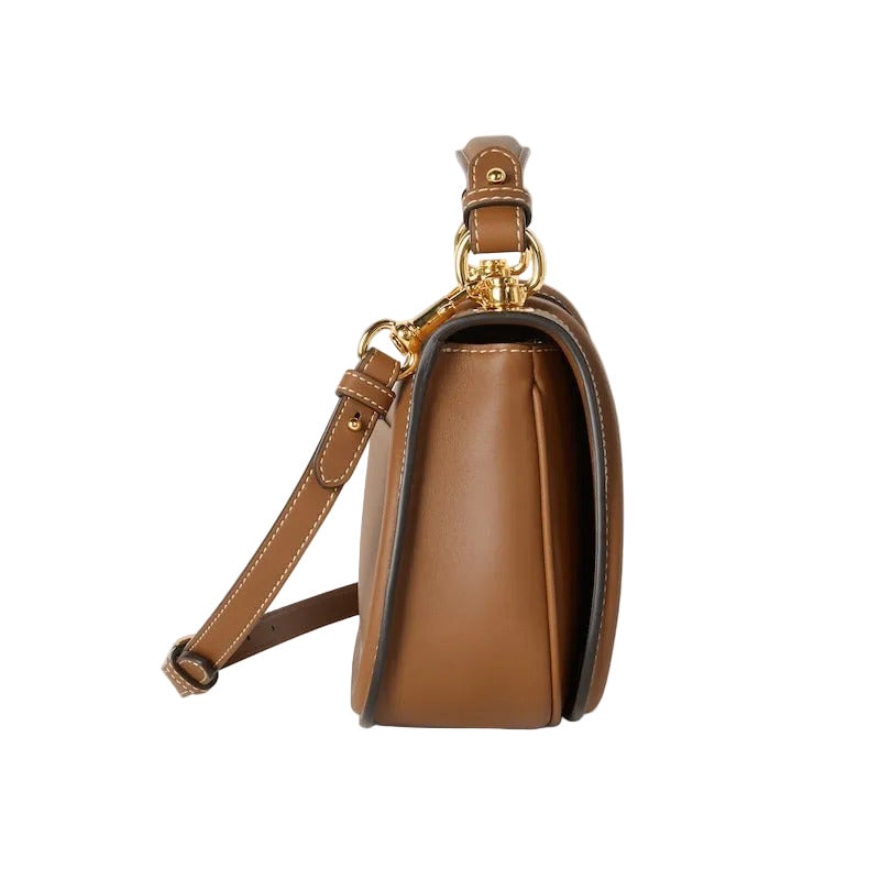 Smooth Leather Medium Top Handle Bag