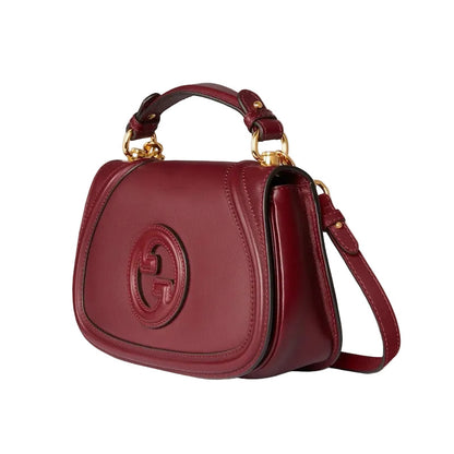 Smooth Leather Medium Top Handle Bag