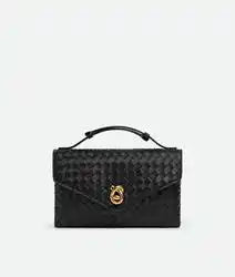 Knot Lock Intrecciato Piccolo Lambskin Leather