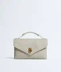 Knot Lock Intrecciato Piccolo Lambskin Leather