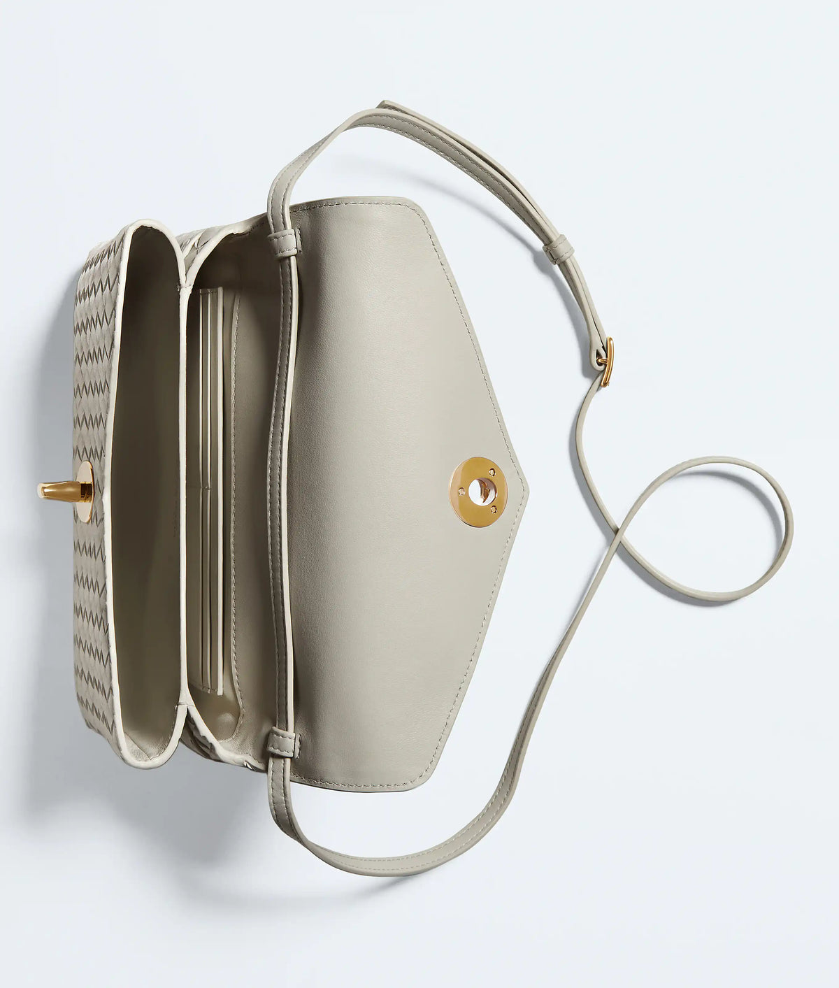 Knot Lock Intrecciato Piccolo Lambskin Leather