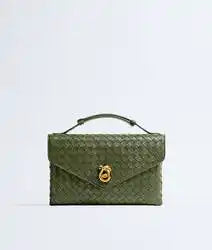 Knot Lock Intrecciato Piccolo Lambskin Leather