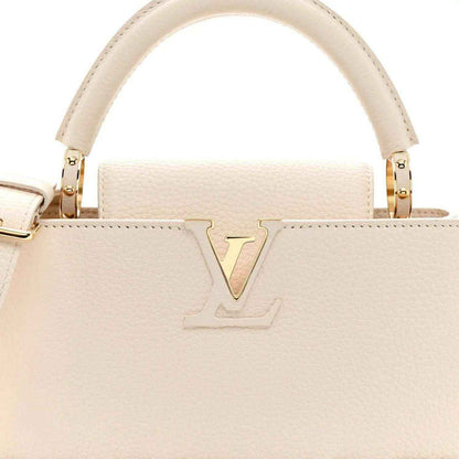 Louis Vuitton rattan handbag top handle with LV logo on front panel