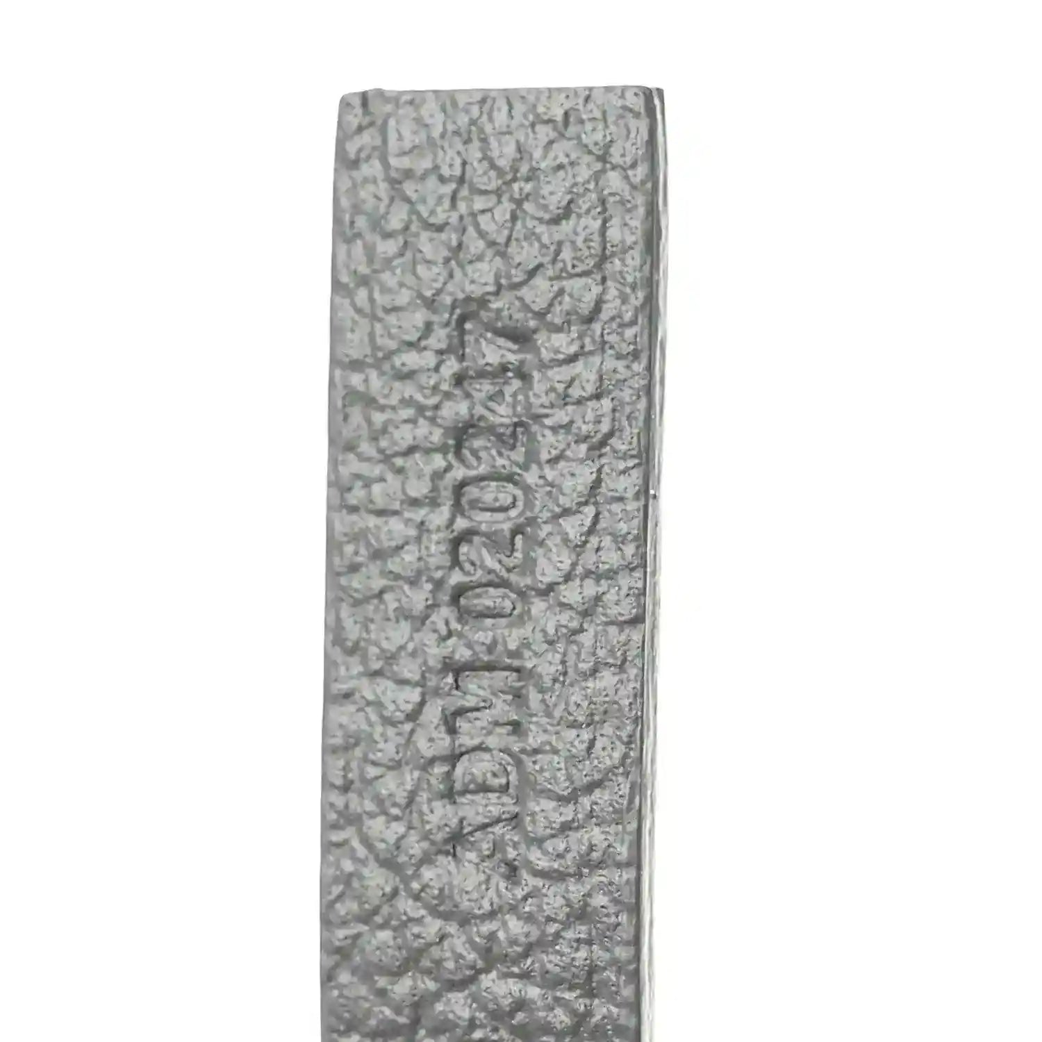 Grey canvas logo stamp panel on hobo bag