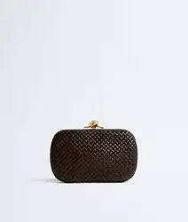 Soft Knot Intreccio Calfskin Leather