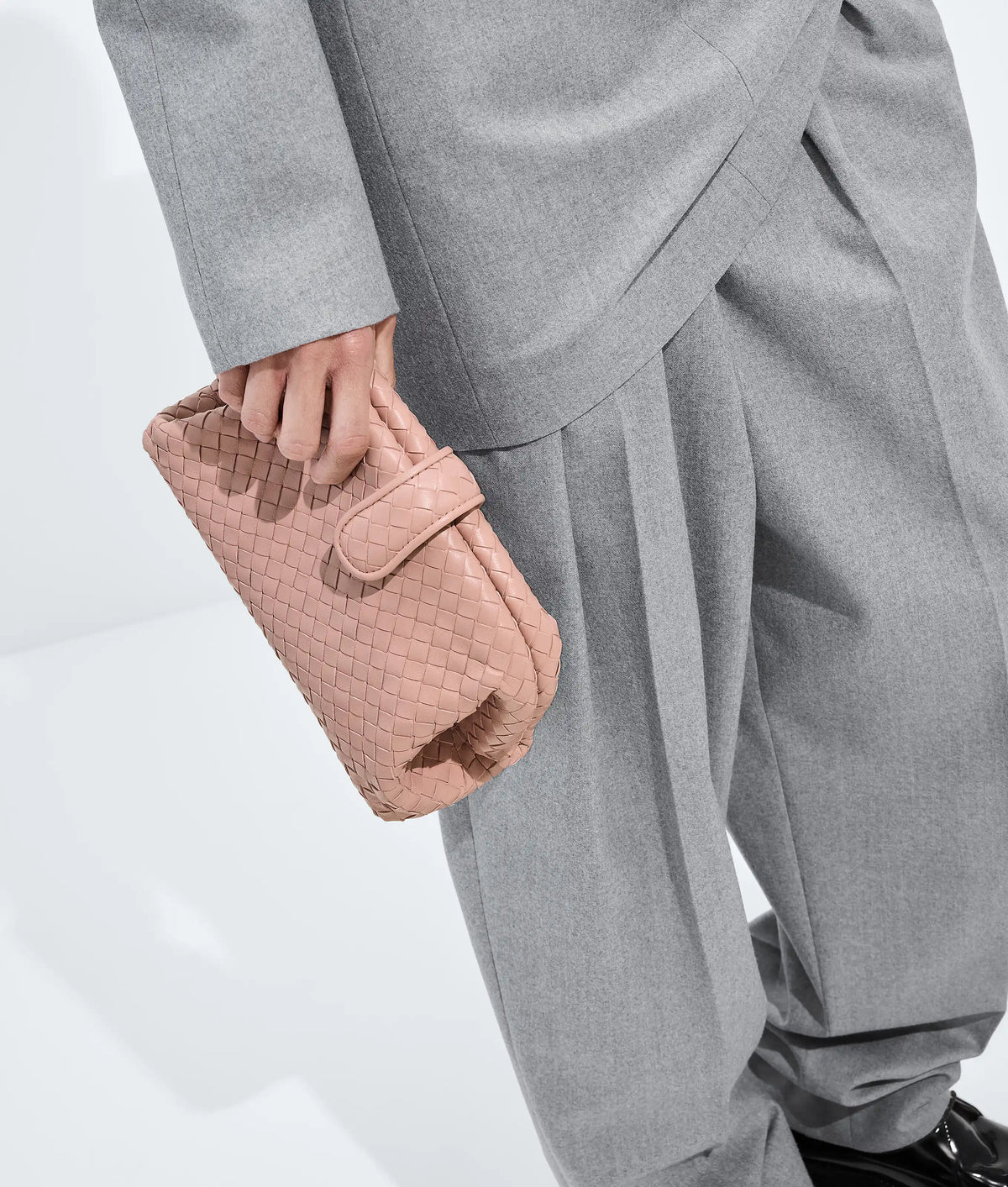 Small Lauren 1980 Intrecciato Lambskin Leather