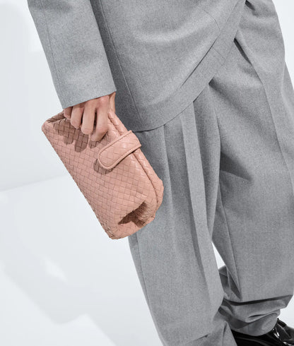 Small Lauren 1980 Intrecciato Lambskin Leather