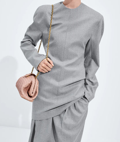 Small Lauren 1980 Intrecciato Lambskin Leather