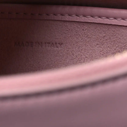 Celine smooth calfskin interior with “MADE IN ITALY” text on pastel pink