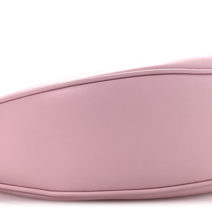 Celine smooth calfskin Ava bag pastel pink close-up of smooth body and edge seam