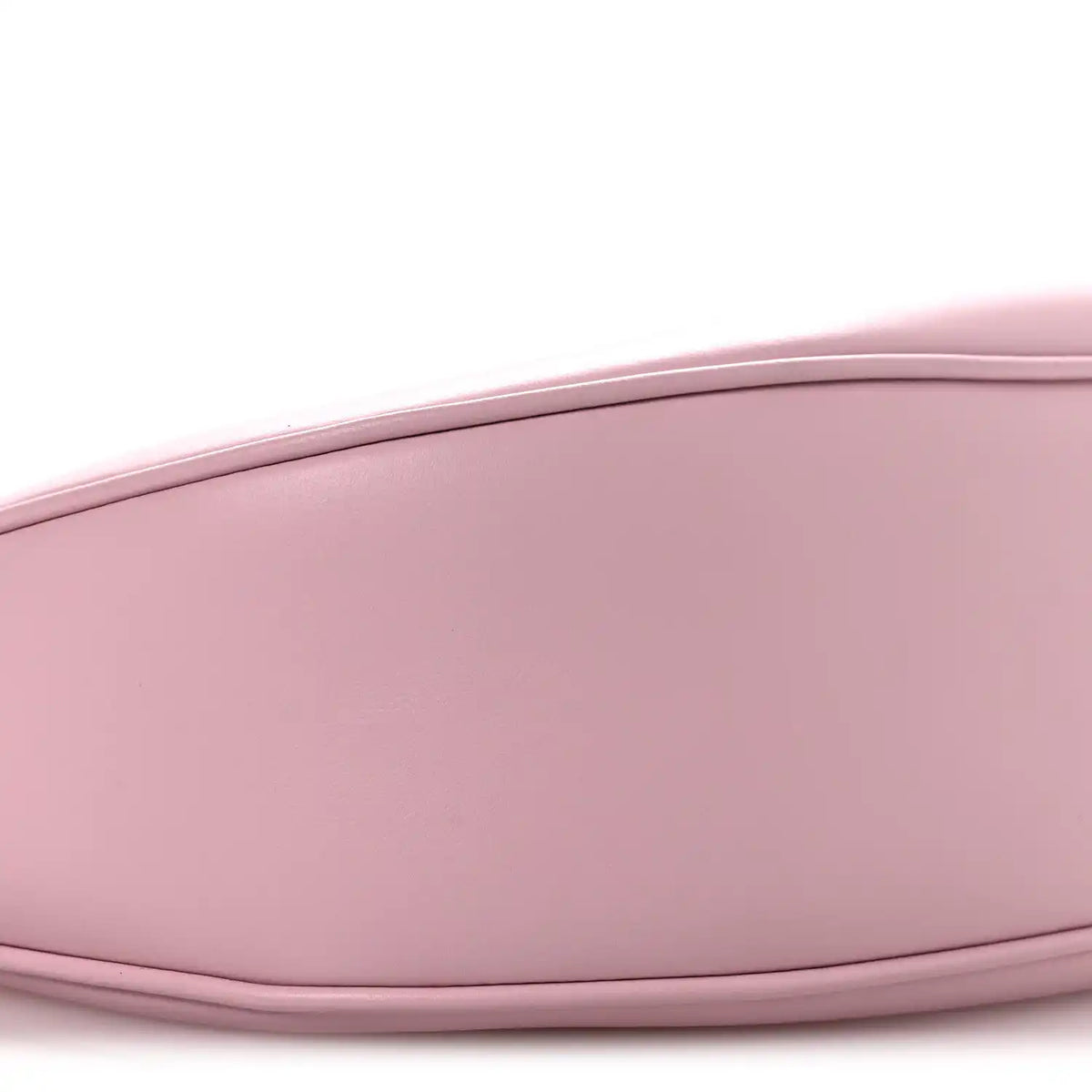 Celine smooth calfskin Ava bag pastel pink close-up of smooth body and edge seam