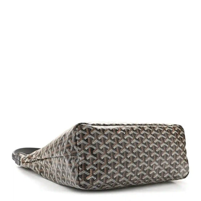 Chevron-pattern hobo bag with wide opening and structured top trim