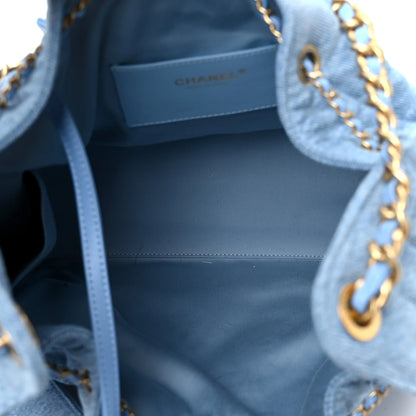 25 Washed Denim Shoulder Bag