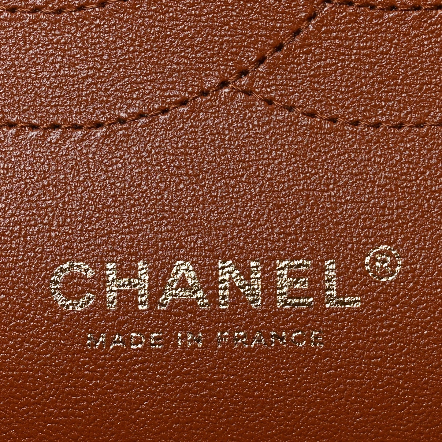 Chanel Jumbo Double Flap bag leather with CHANEL MADE IN logo stamp