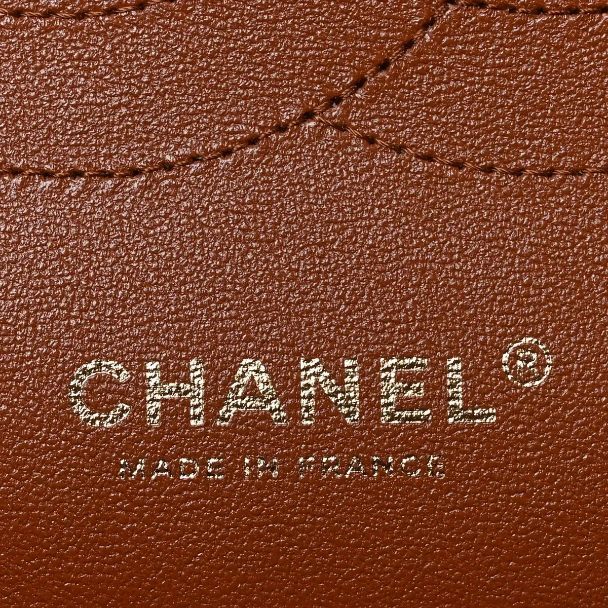 Chanel Jumbo Double Flap bag leather with CHANEL MADE IN logo stamp