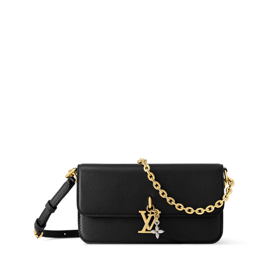Wallet On Chain Bloom Calfskin Leather