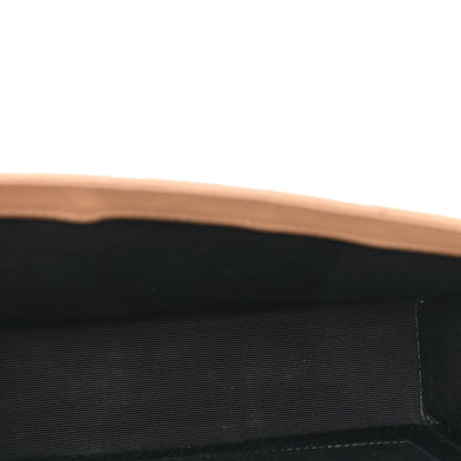 Black fabric interior with top stitched edge