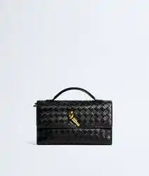 Andiamo Clutch Intrecciato Lambskin Leather