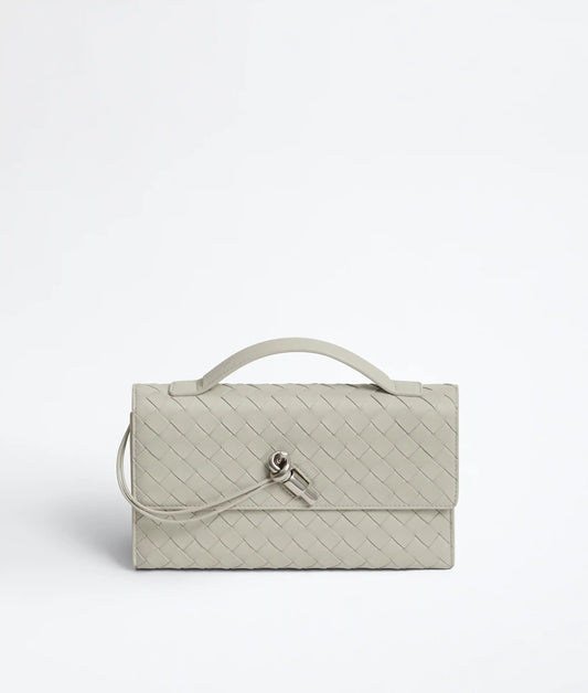 Andiamo Clutch Intrecciato Lambskin Leather