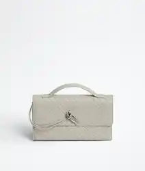 Andiamo Clutch Intrecciato Lambskin Leather
