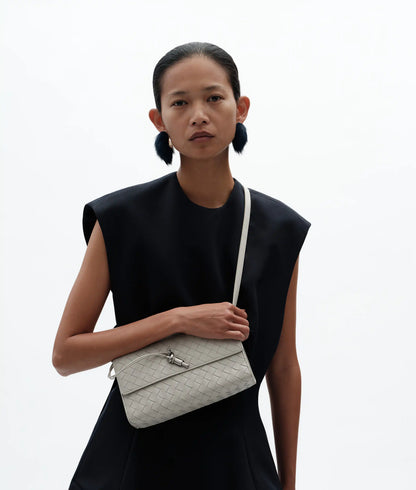 Andiamo Clutch Intrecciato Lambskin Leather