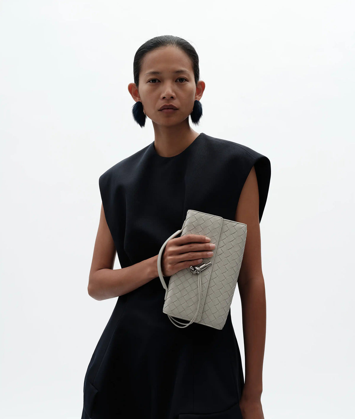 Andiamo Clutch Intrecciato Lambskin Leather