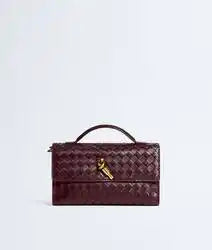 Andiamo Clutch Intrecciato Lambskin Leather