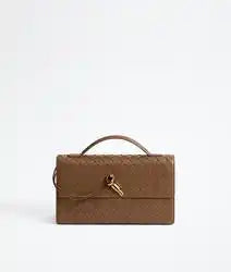 Andiamo Clutch Intrecciato Lambskin Leather