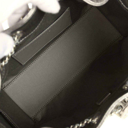 Mini 25 hobo bag interior lining with stitched pocket panel and dark inner compartment