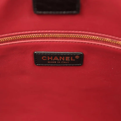 Small Chanel shopping bag interior view with Chanel Made in Italy label