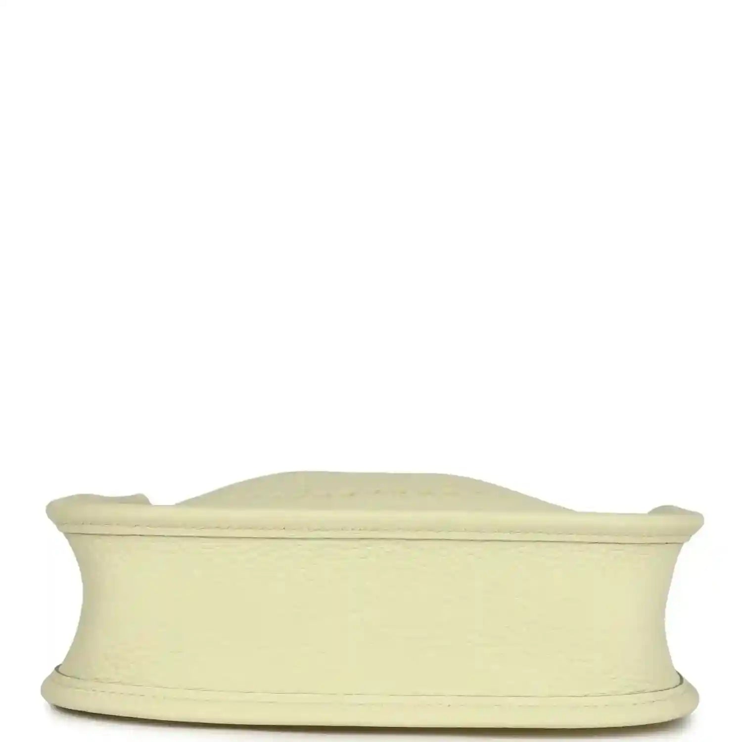 Light yellow leather mini crossbody bag base view