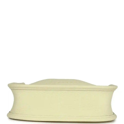 Light yellow leather mini crossbody bag base view