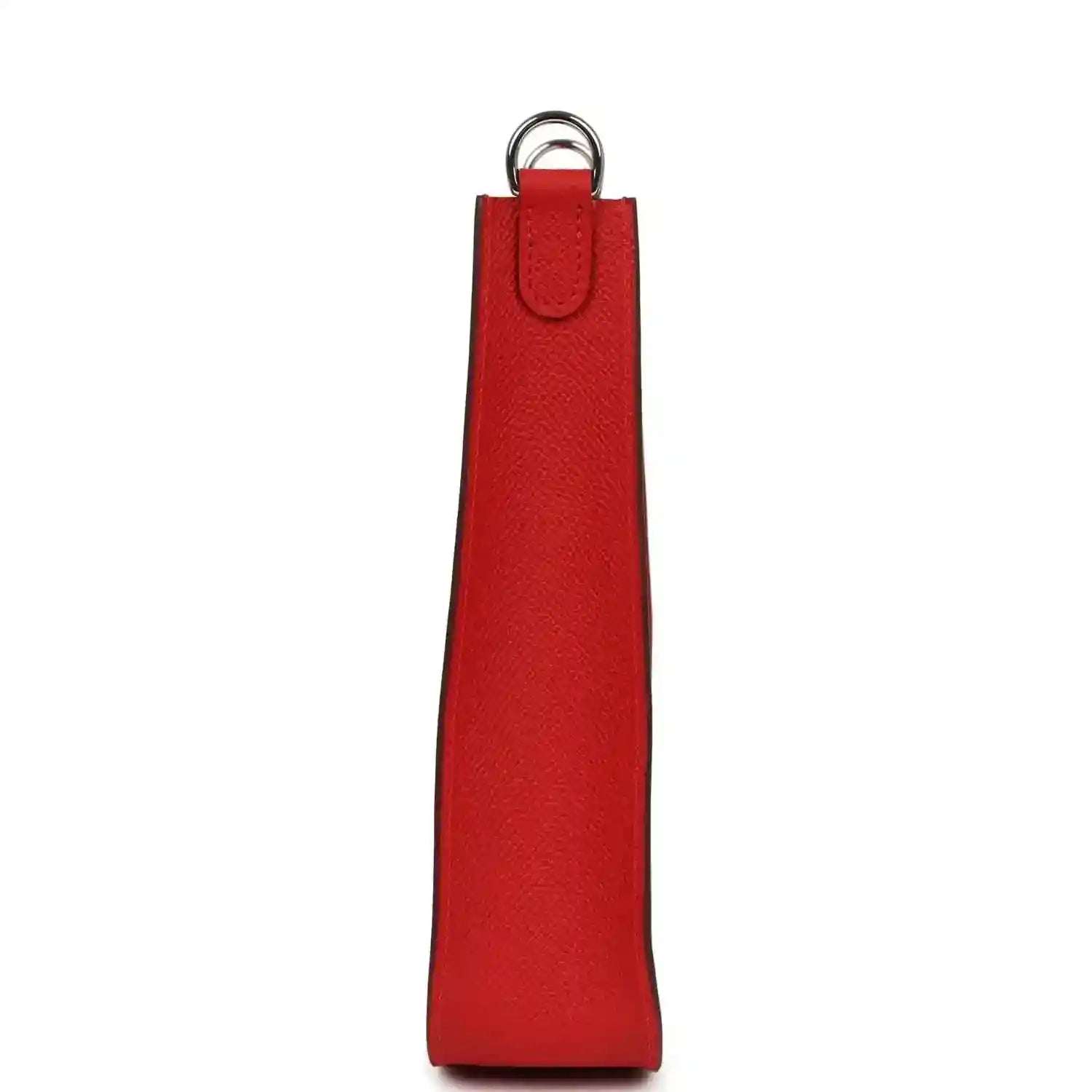 Hermes Evelyne Sellier TPM bag in red leather with top handle loop
