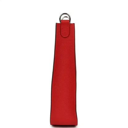 Hermes Evelyne Sellier TPM bag in red leather with top handle loop